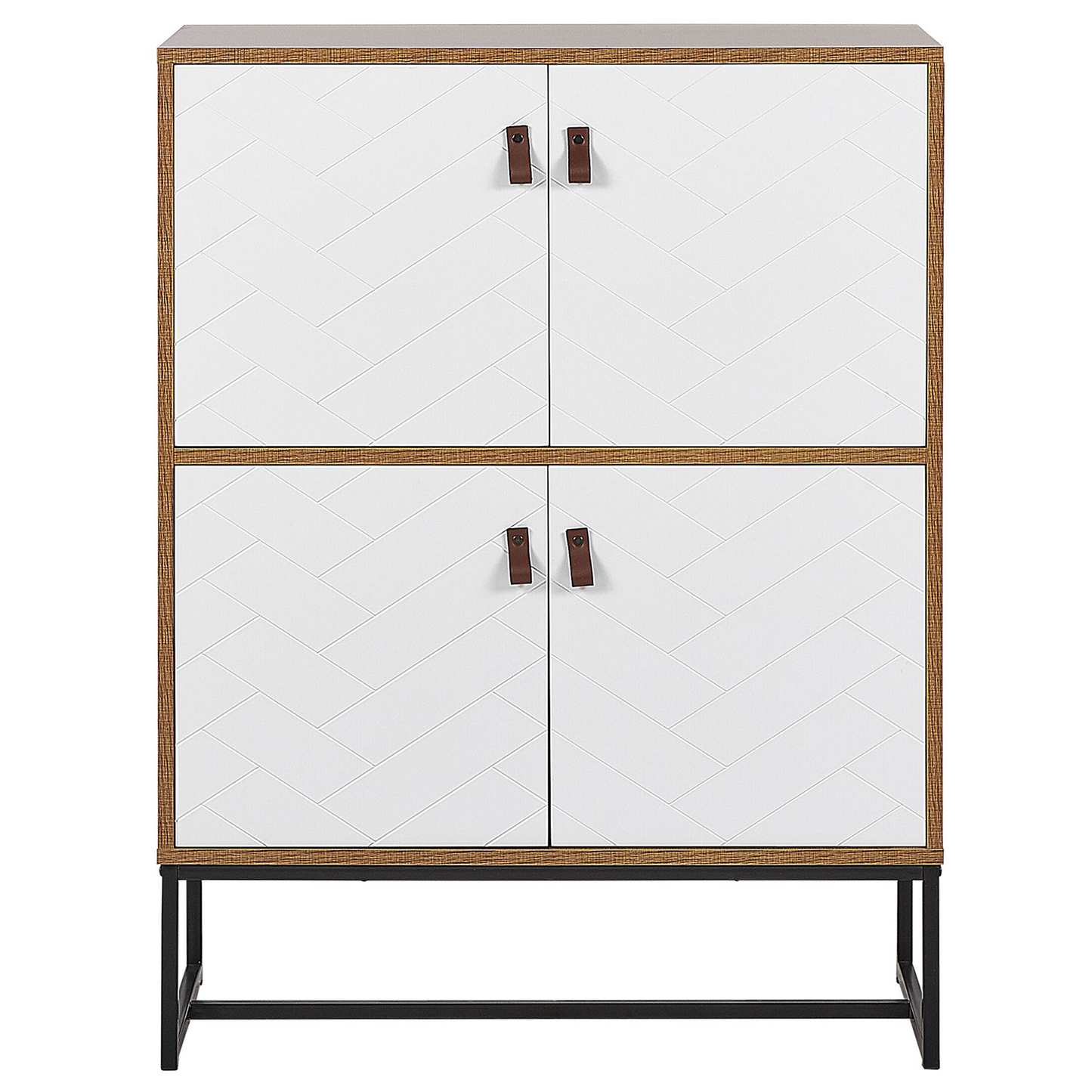 Schrank NUEVA 100 cm Hellbraun / Weiss
