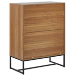 Schrank NUEVA 100 cm Hellbraun / Weiss