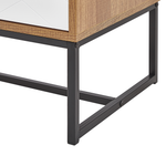Schrank NUEVA 100 cm Hellbraun / Weiss