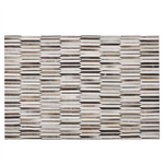 Teppich Kuhfell beige / braun 140 x 200 cm Patchwork Kurzflor KULALAR