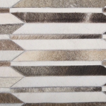 Teppich Kuhfell beige / braun 160 x 230 cm Patchwork Kurzflor KULALAR