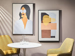 Wanddekoration 63 cm 93 cm Bunt ENNA