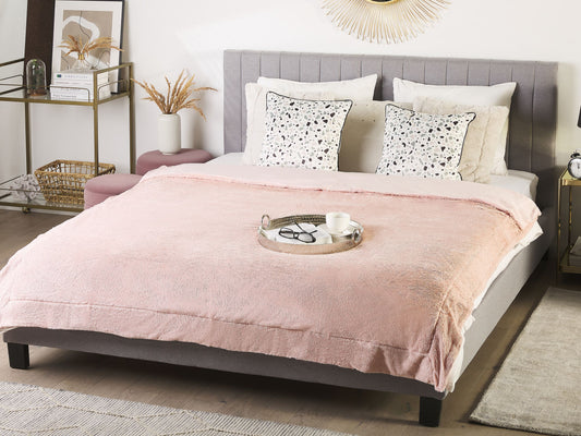 Kuscheldecke GELIK 180 x 200 cm Rosa
