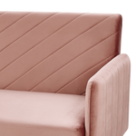 Schlafsofa Samtstoff Rosa SENJA