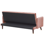 Schlafsofa Samtstoff Rosa SENJA
