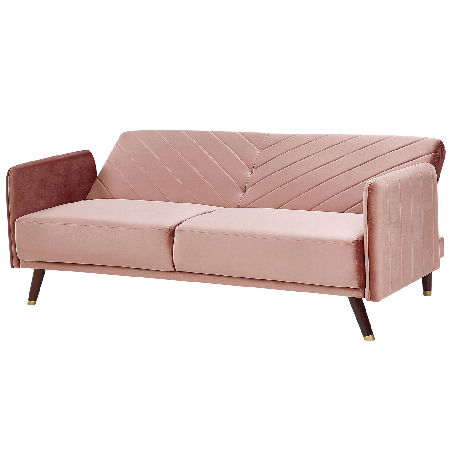Schlafsofa Samtstoff Rosa SENJA
