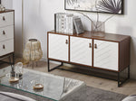 Schrank NUEVA 62 cm Dunkelbraun / Weiss