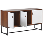 Schrank NUEVA 62 cm Dunkelbraun / Weiss