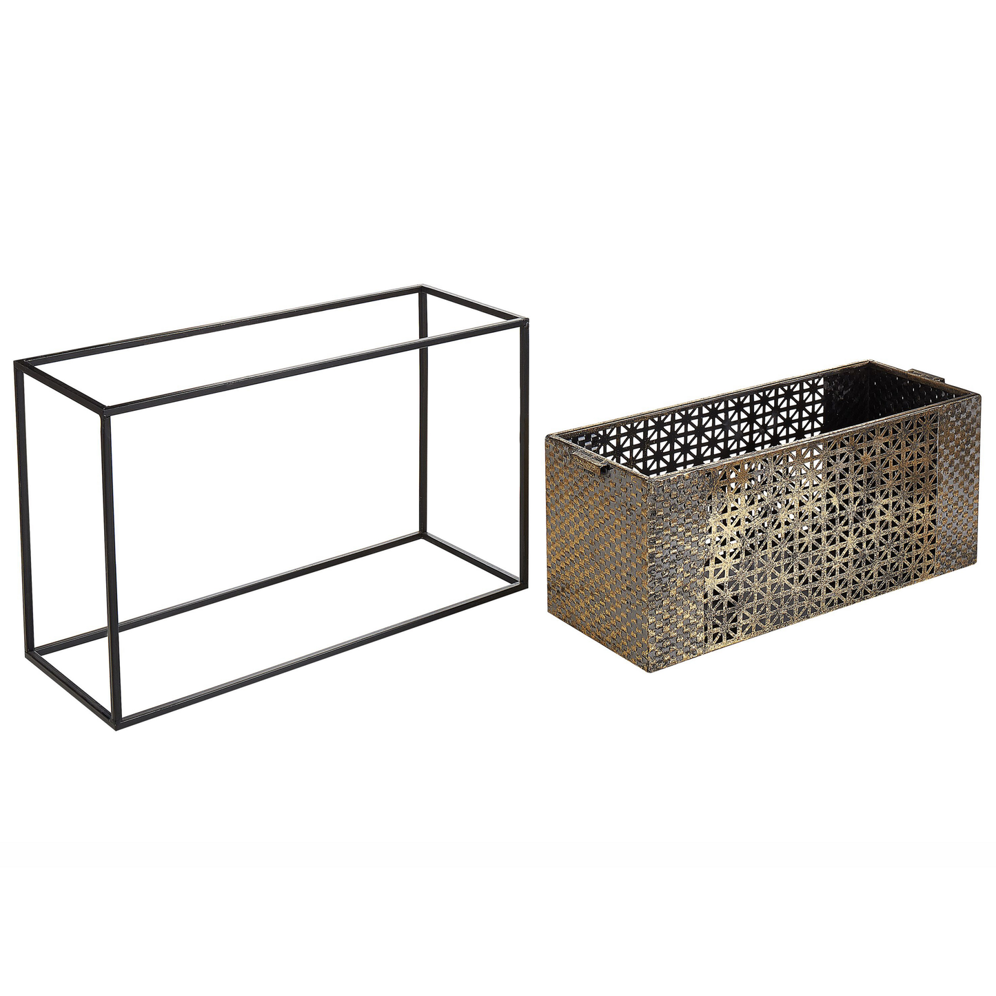 Kerzenständer AMAMI Metall 26 cm Schwarz / Gold