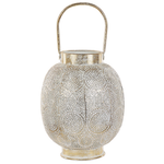 Windlichtsäulen LANTAU Metall 30 cm Gold