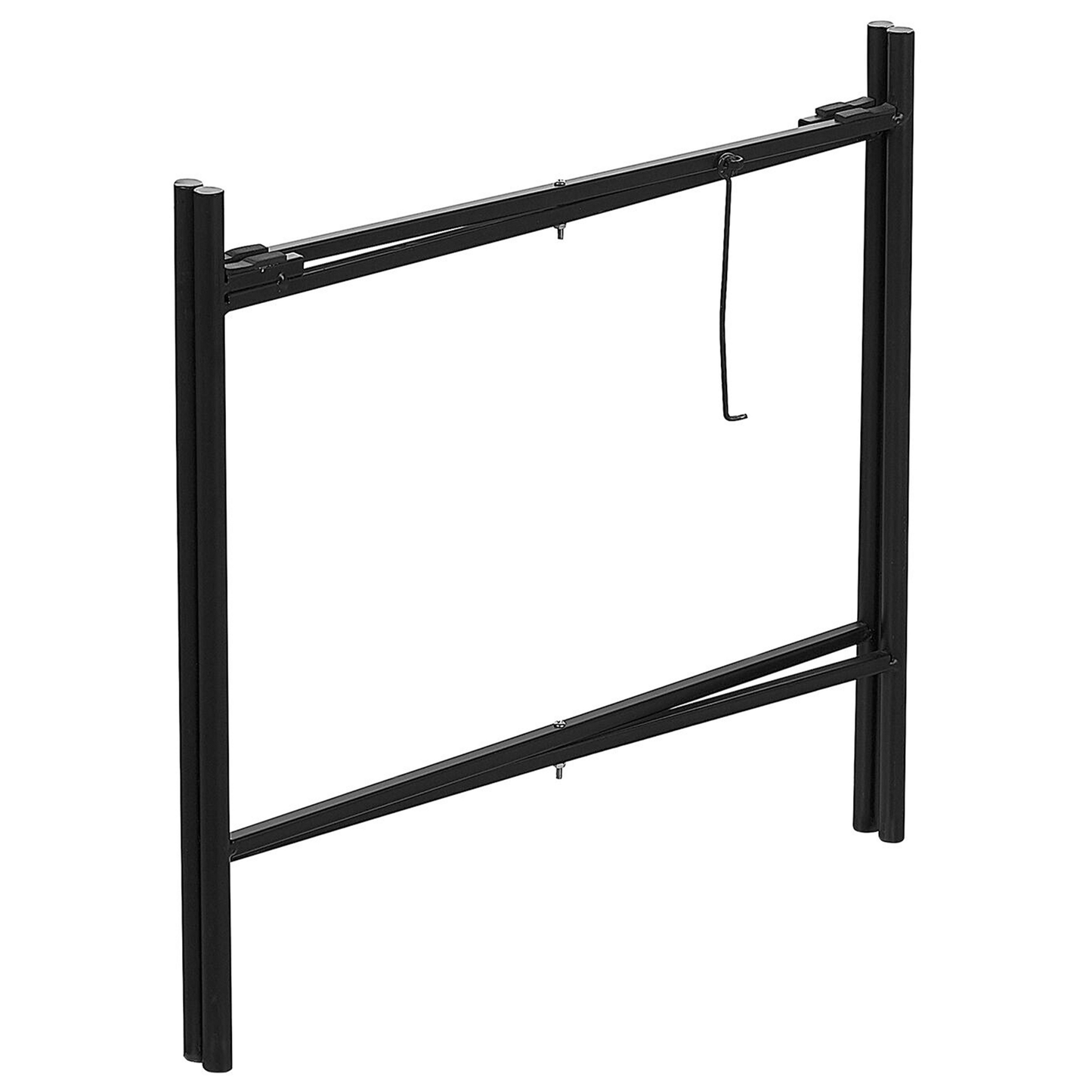 Beistelltisch Rattan / Metall schwarz ⌀ 36 cm VIENNA