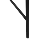 Beistelltisch Rattan / Metall schwarz ⌀ 36 cm VIENNA