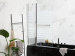 Badewannenaufsatz 140 x 100 cm Silber TUAPI