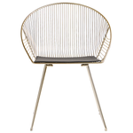 Esszimmerstuhl 2er Set AURORA Metall Gold