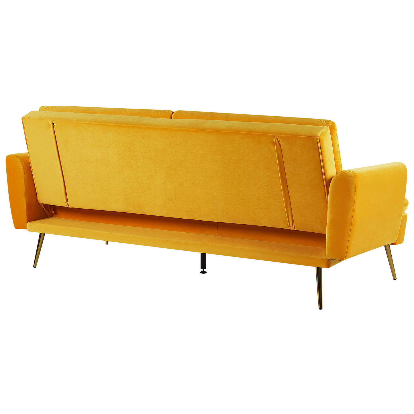 Schlafsofa 3-Sitzer Samtstoff gelb VETTRE