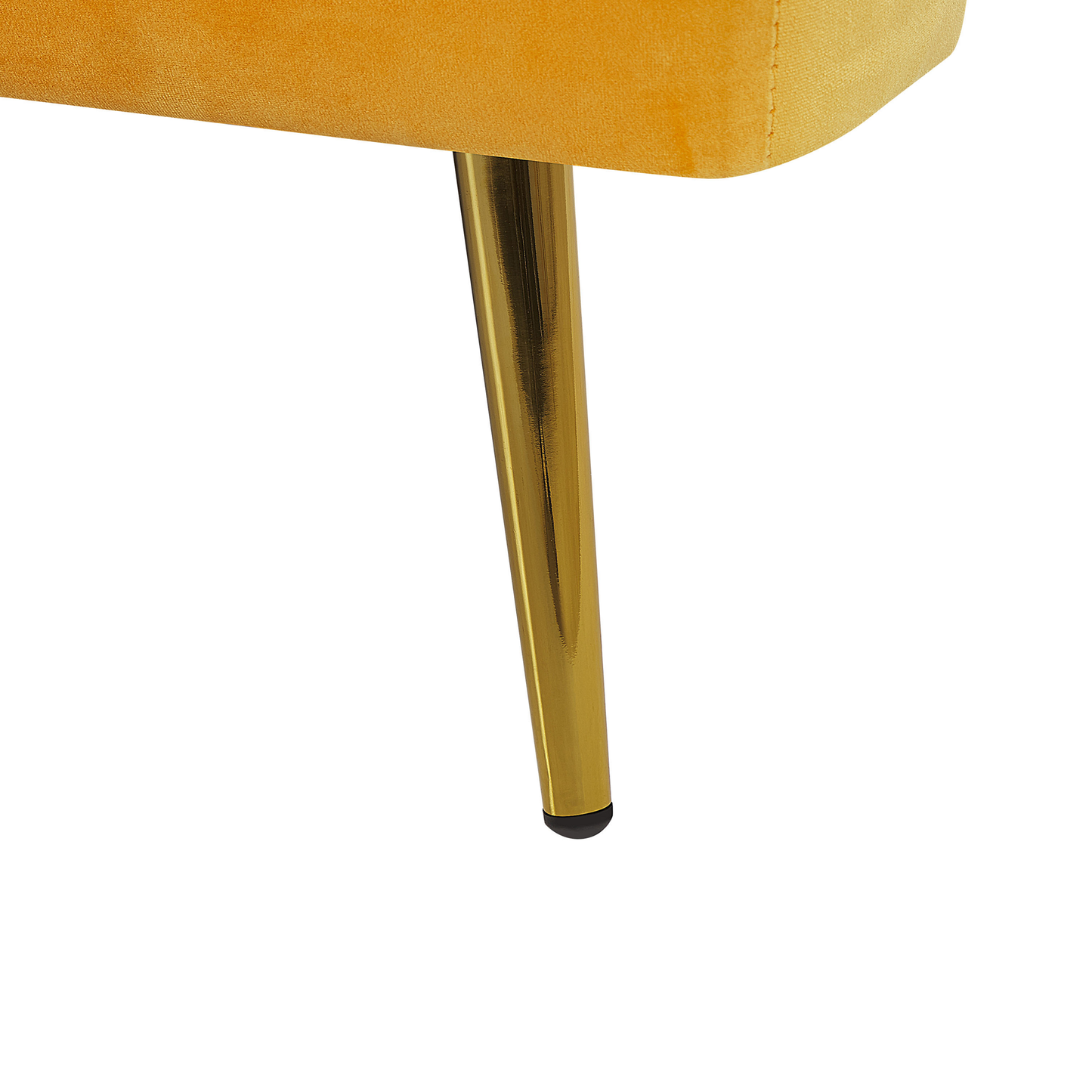 Schlafsofa 3-Sitzer Samtstoff gelb VETTRE