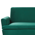 Schlafsofa 3-Sitzer Samtstoff dunkelgrün VETTRE