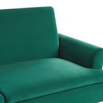 Schlafsofa 3-Sitzer Samtstoff dunkelgrün VETTRE