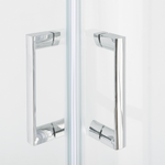 Duschkabine 90 x 90 x 185 cm Silber TELA