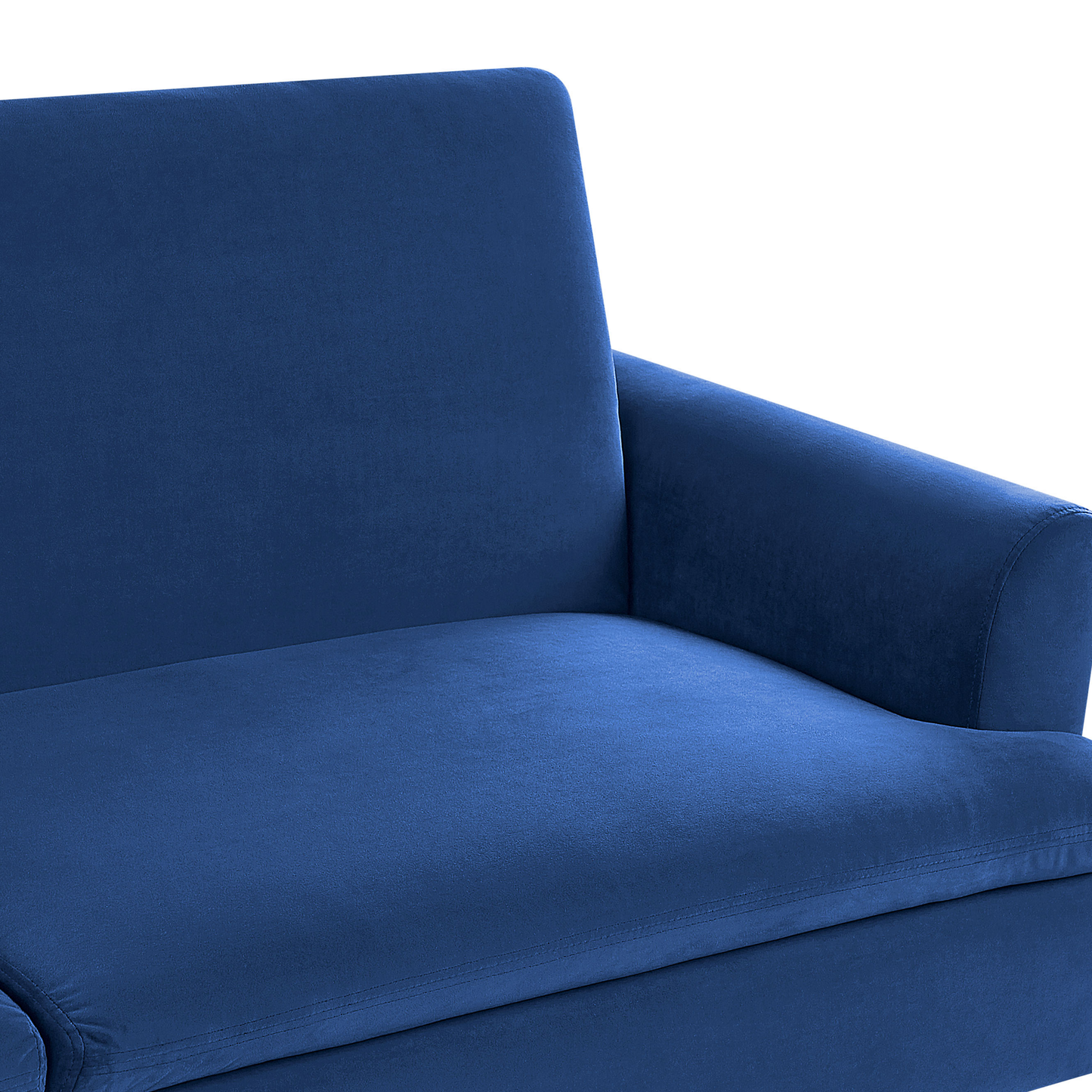 Schlafsofa 3-Sitzer Samtstoff marineblau VETTRE