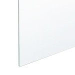Duschwand 80 x 190 cm Silber AHAUS