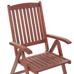 Gartentisch Set Massivholz Blau TOSCANA