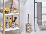 Badaccessoires Set 5-teilig TIRUA Keramik Silber