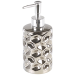 Badaccessoires Set 5-teilig TIRUA Keramik Silber