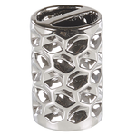 Badaccessoires Set 5-teilig TIRUA Keramik Silber