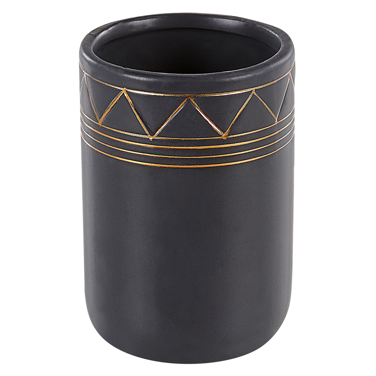 Badaccessoires Set 5-teilig LANCO Keramik Schwarz