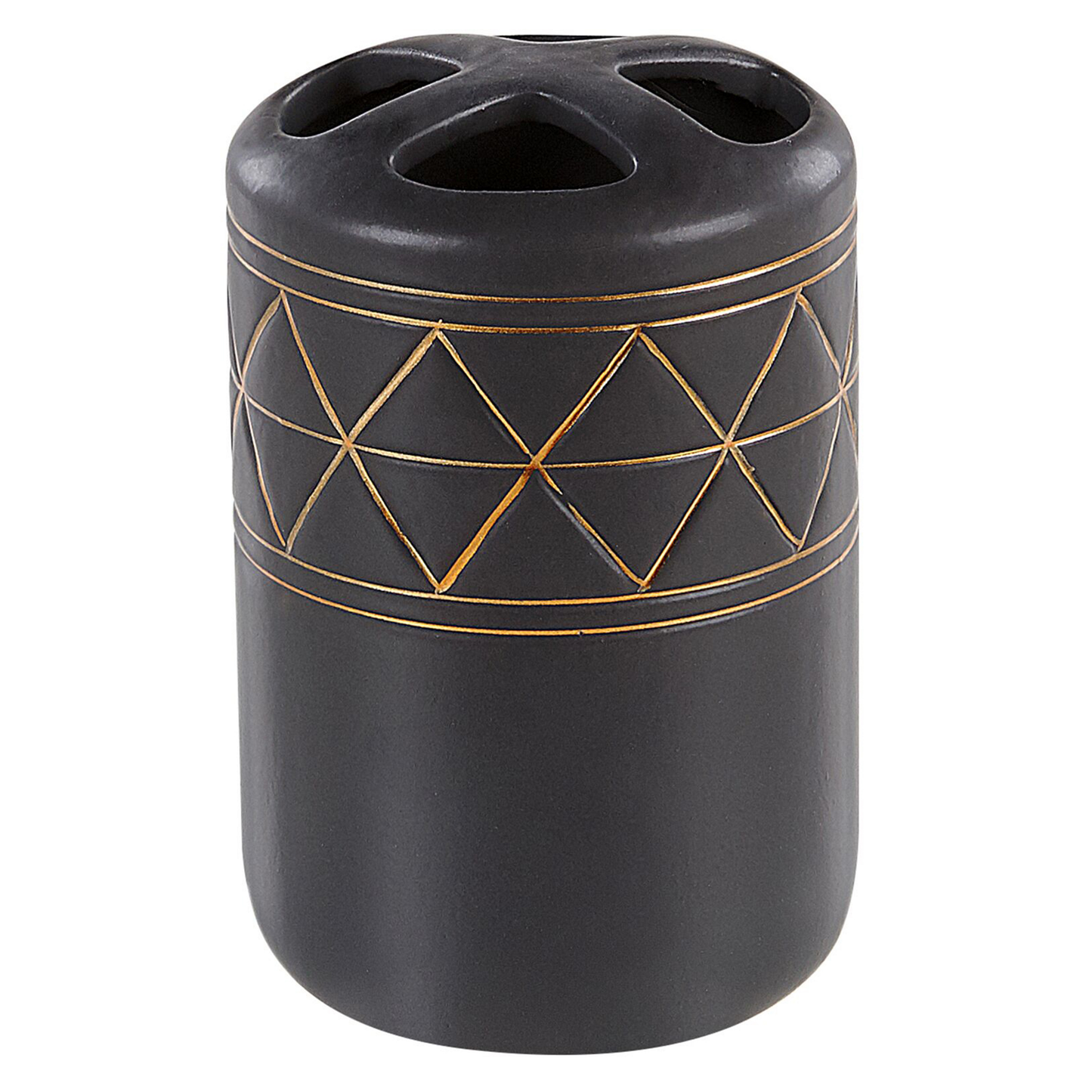 Badaccessoires Set 5-teilig LANCO Keramik Schwarz