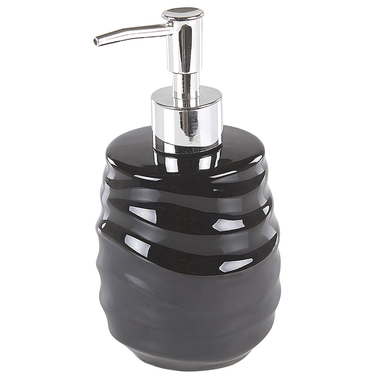 Badezimmer Set 4-teilig Keramik schwarz CHANCO