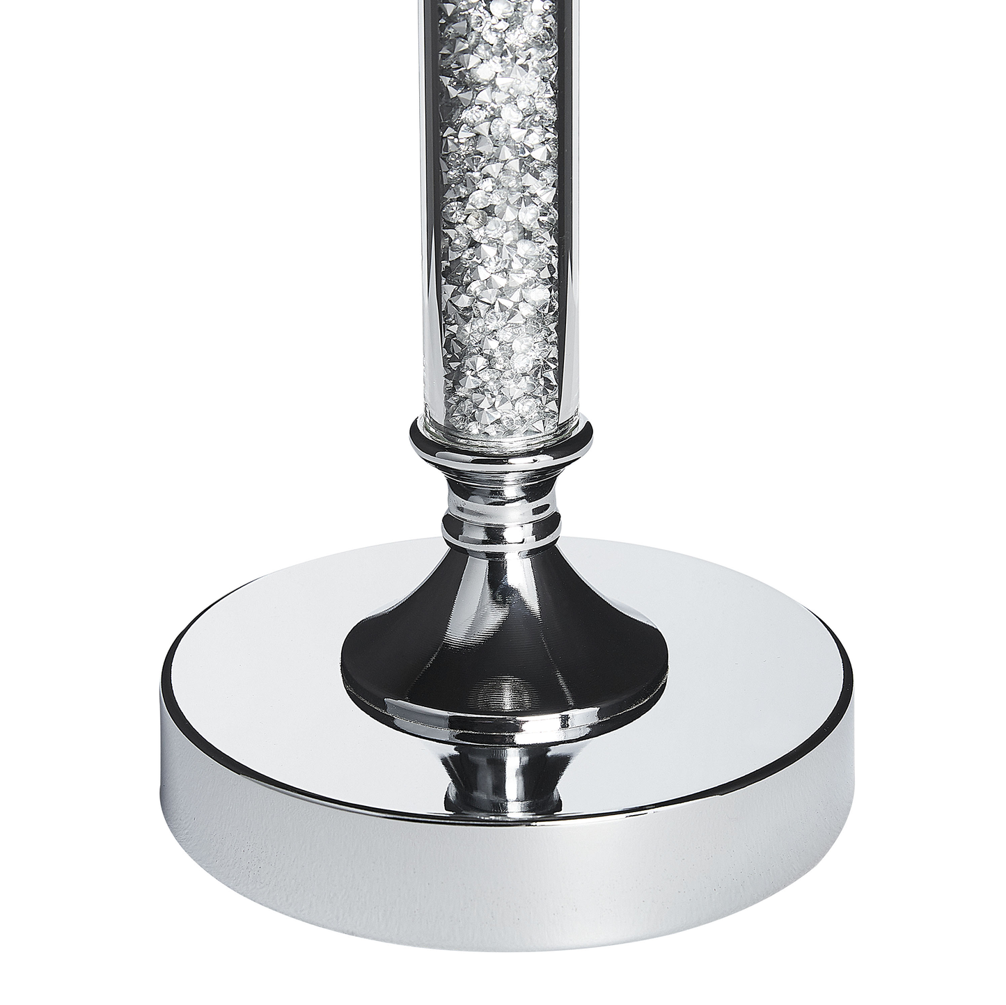 Kerzenständer ABBEVILLE Glas 41 cm Silber