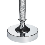 Kerzenständer ABBEVILLE Glas 41 cm Silber