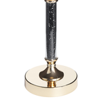 Kerzenständer ABBEVILLE Glas 41 cm Schwarz
