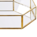 Dekotablett Glas gold Spiegeleffekt 32 x 22 cm CHABRIS