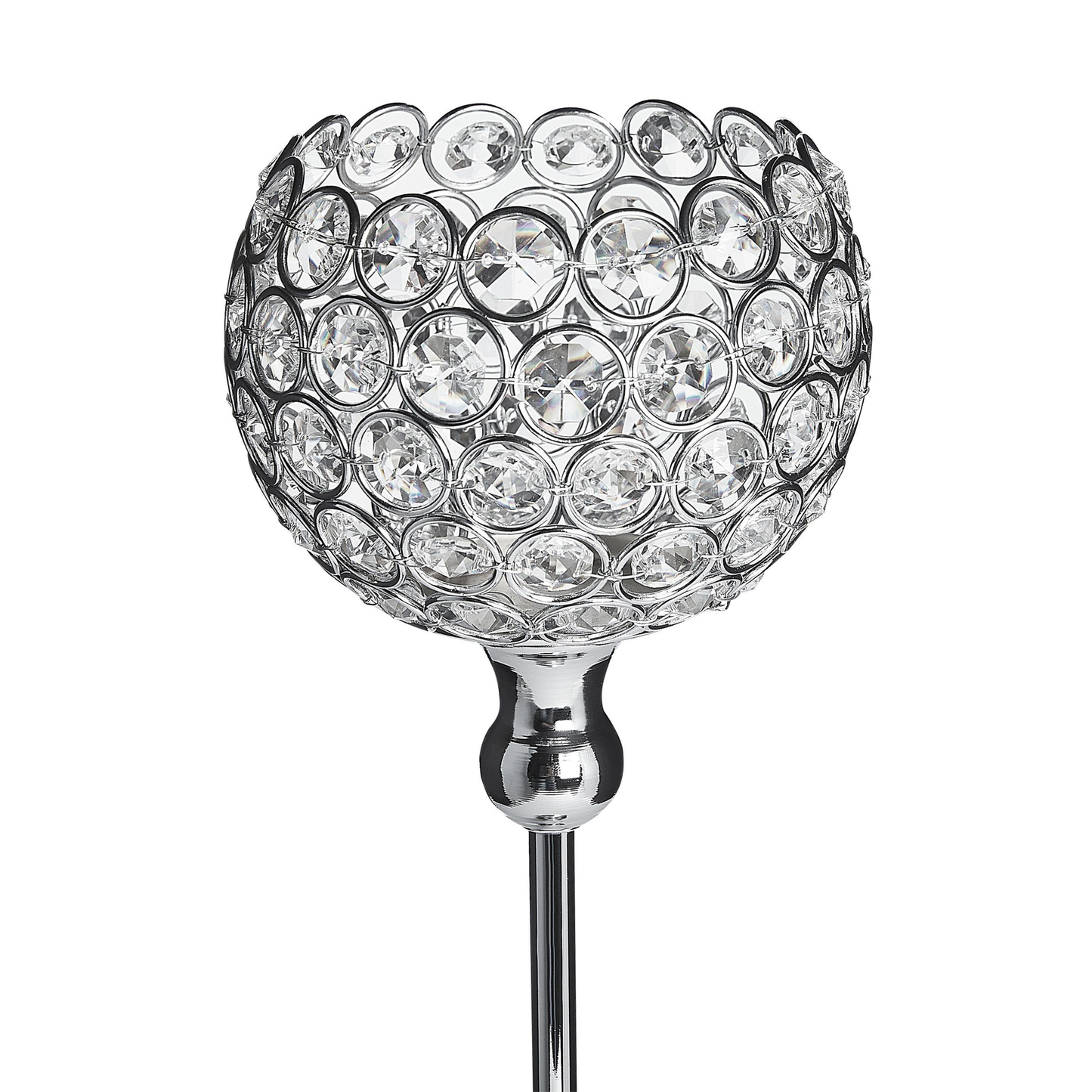 Kerzenständer ESTERNAY Metall 27 cm Silber