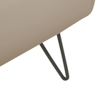Bett mit Lattenrost Kunstleder BETIN 180 x 200 cm Sandbeige