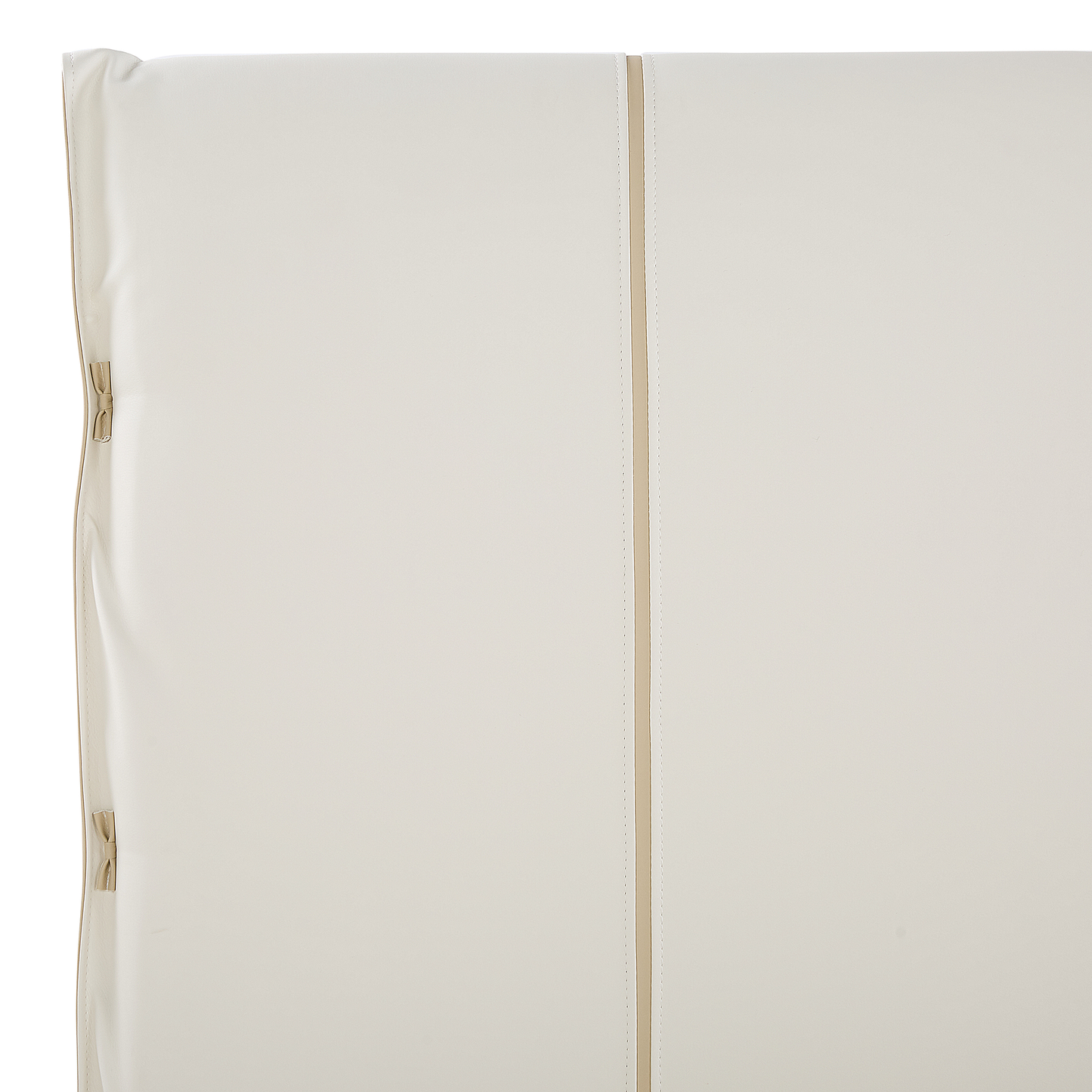 Bett mit Lattenrost Kunstleder BETIN 160 x 200 cm Creme