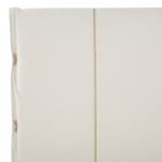 Bett mit Lattenrost Kunstleder BETIN 160 x 200 cm Creme