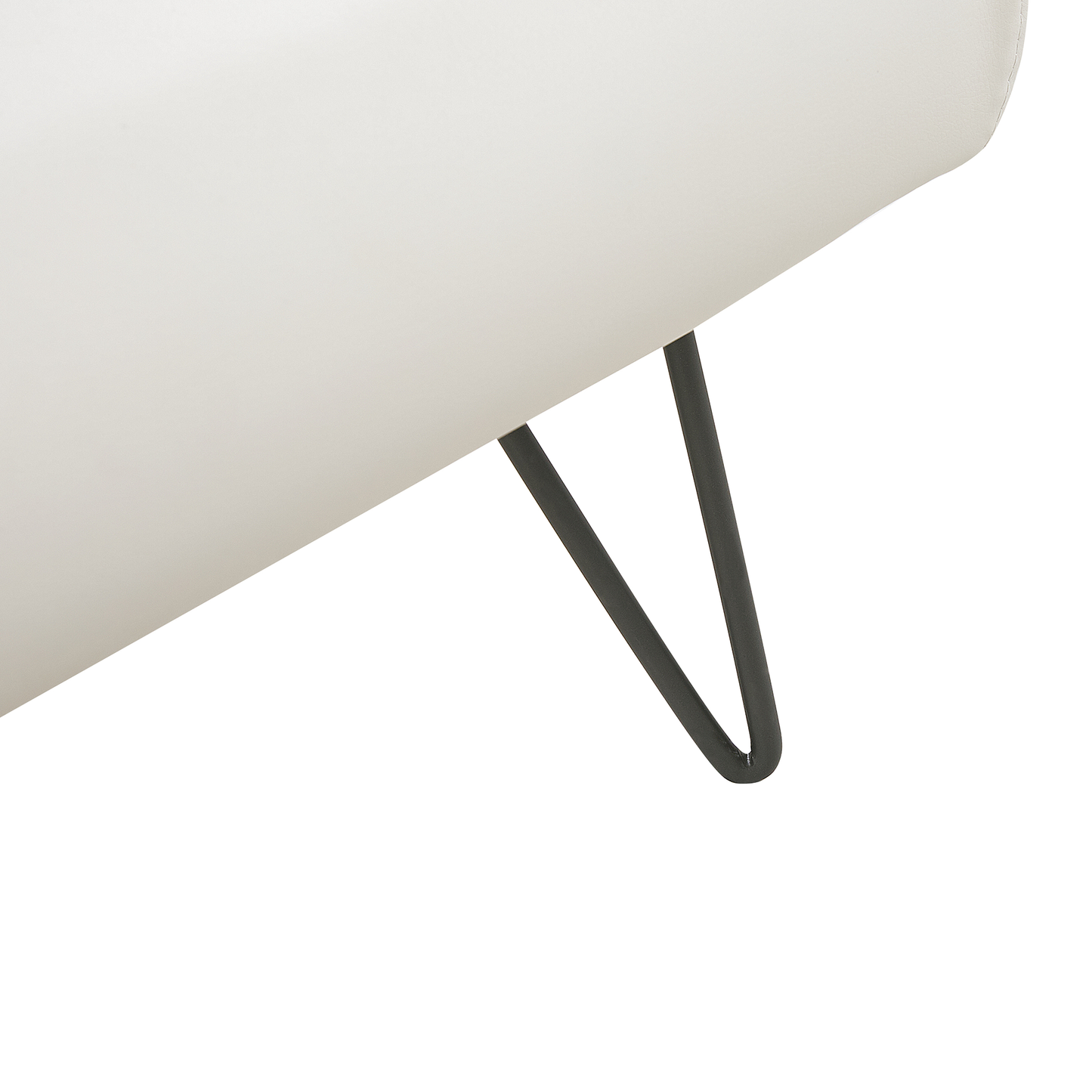 Bett mit Lattenrost Kunstleder BETIN 160 x 200 cm Creme