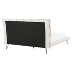 Bett mit Lattenrost Kunstleder BETIN 160 x 200 cm Creme