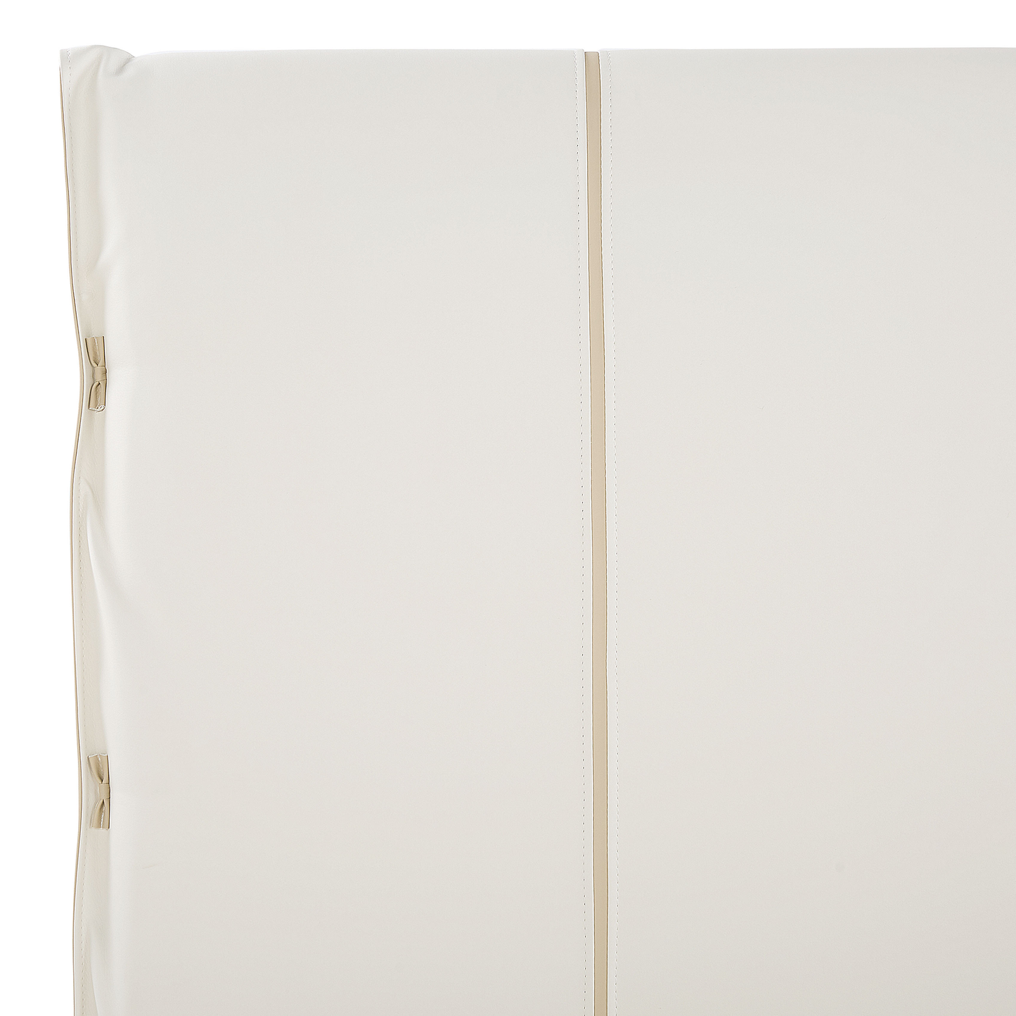 Bett mit Lattenrost Kunstleder BETIN 180 x 200 cm Creme
