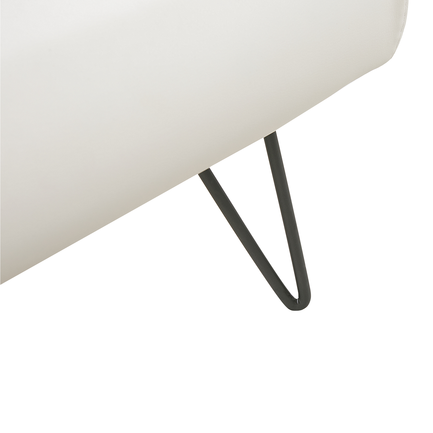 Bett mit Lattenrost Kunstleder BETIN 180 x 200 cm Creme