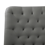 Bett mit Lattenrost Kunstleder ESSONNE 160 x 200 cm Grau