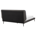 Bett mit Lattenrost Kunstleder ESSONNE 160 x 200 cm Grau