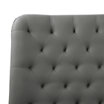 Bett mit Lattenrost Kunstleder ESSONNE 180 x 200 cm Grau