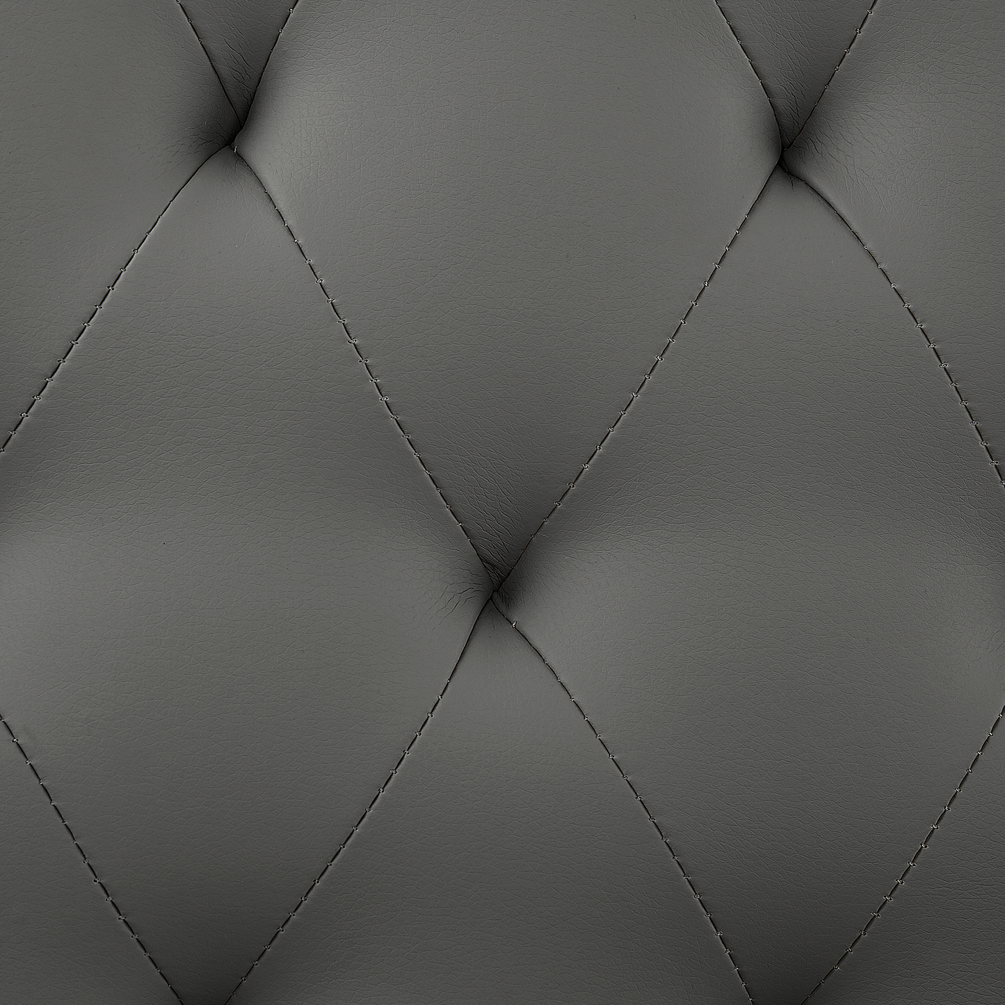 Bett mit Lattenrost Kunstleder ESSONNE 180 x 200 cm Grau