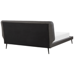 Bett mit Lattenrost Kunstleder ESSONNE 180 x 200 cm Grau