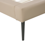 Bett mit Lattenrost Kunstleder ESSONNE 160 x 200 cm Beige
